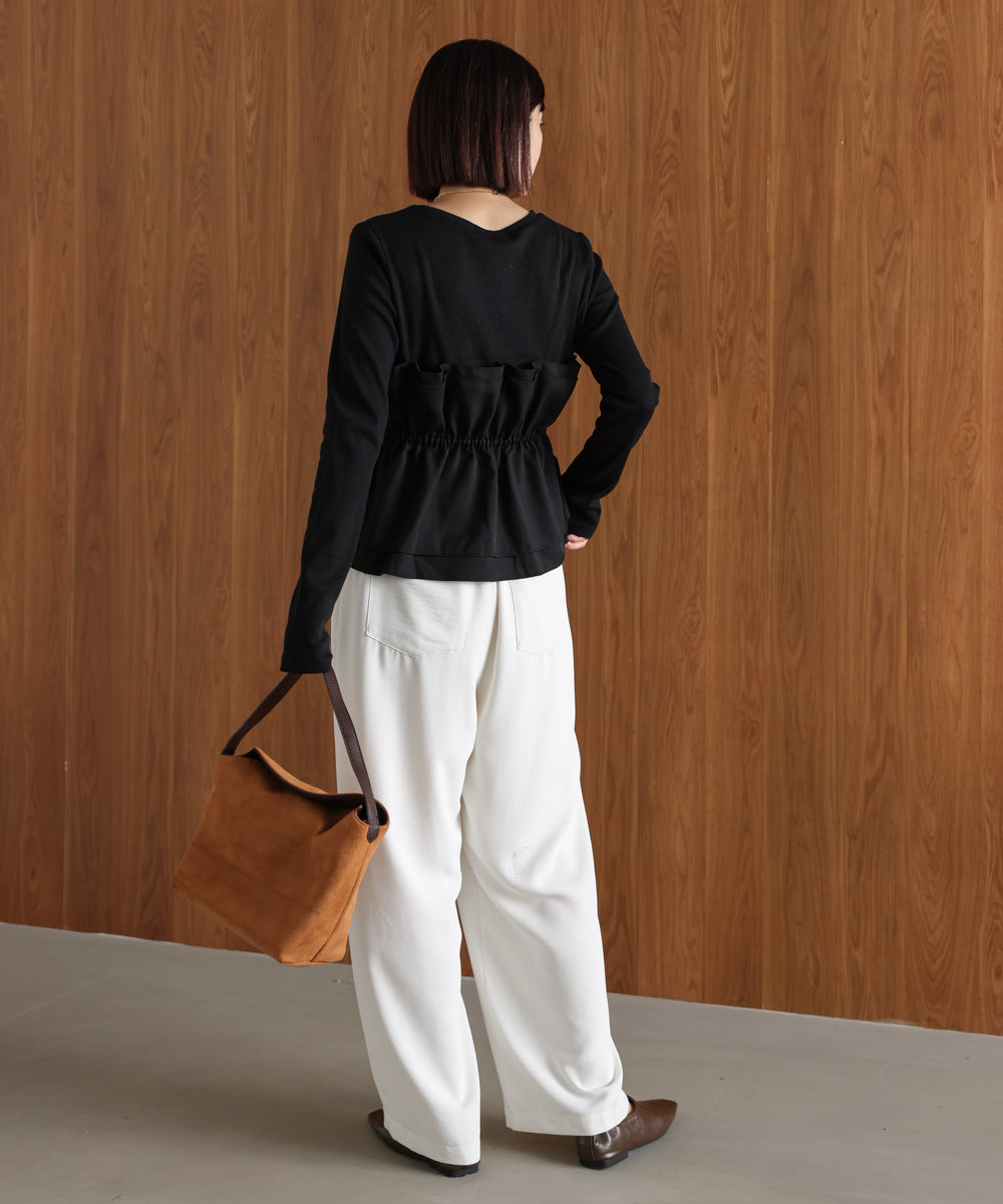 【WEB限定】ビスチェ風レイヤードプルオーバー