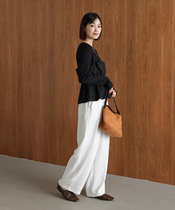 【WEB限定】ビスチェ風レイヤードプルオーバー