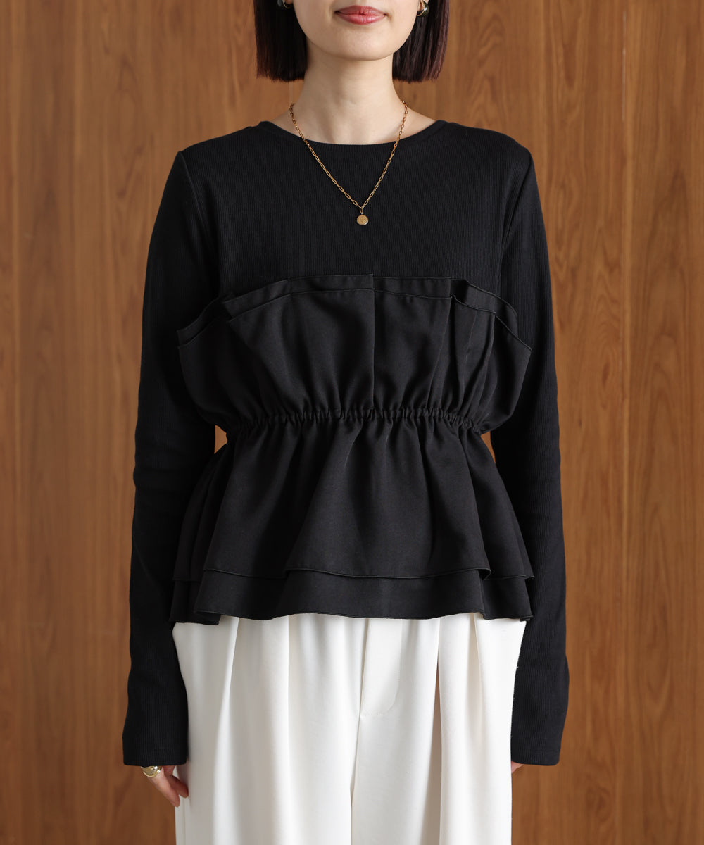 【WEB限定】ビスチェ風レイヤードプルオーバー