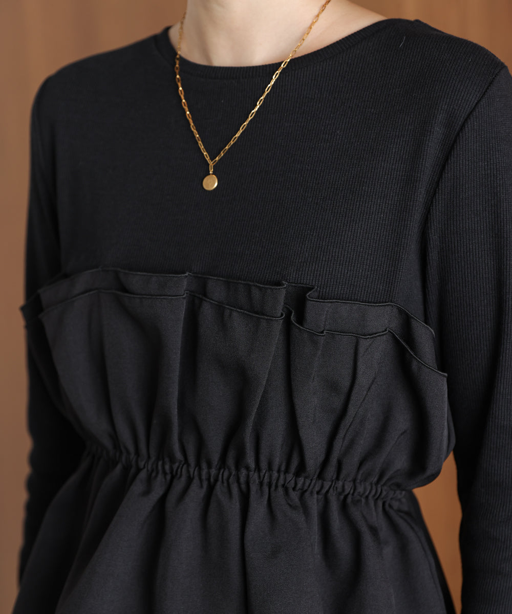 【WEB限定】ビスチェ風レイヤードプルオーバー