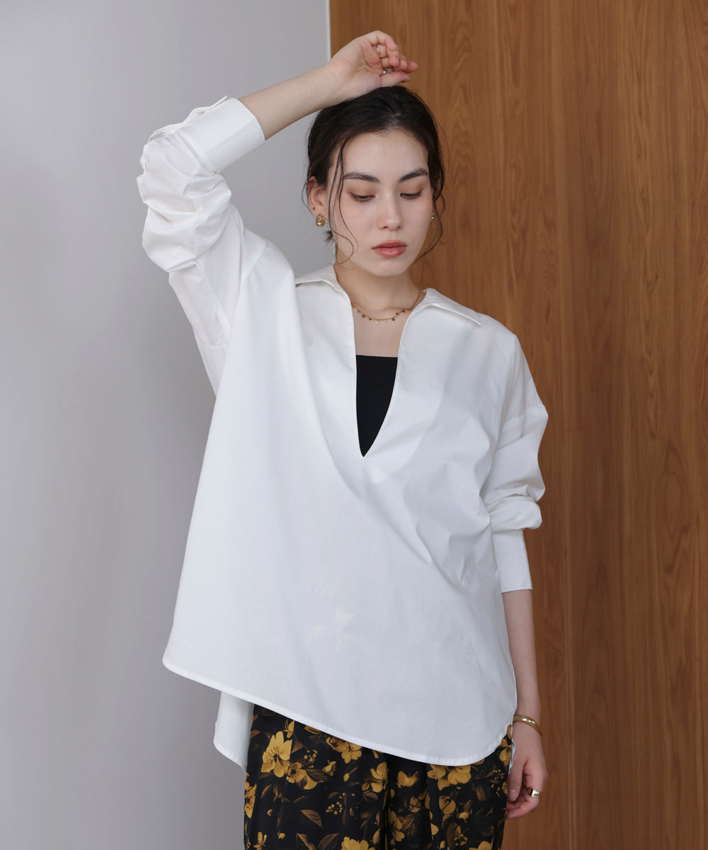 【WEB限定】ブロードスキッパーブラウスチュニック