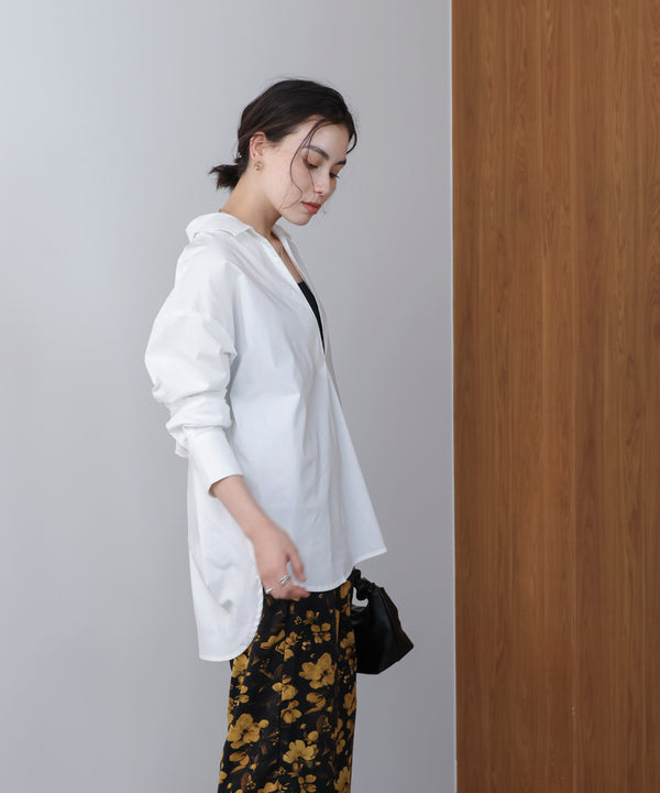 【WEB限定】ブロードスキッパーブラウスチュニック