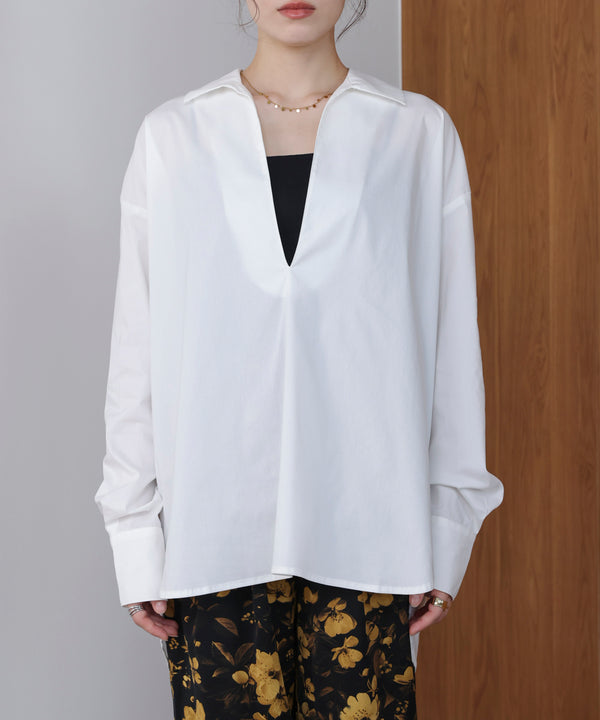 【WEB限定】ブロードスキッパーブラウスチュニック