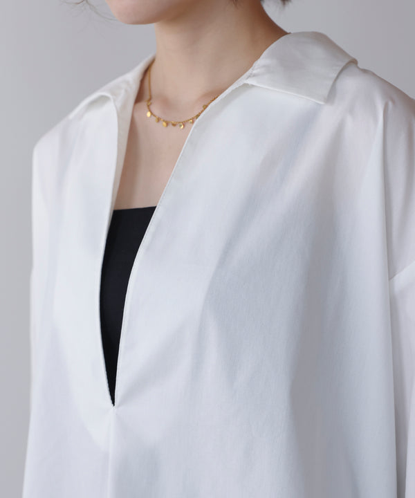 【WEB限定】ブロードスキッパーブラウスチュニック