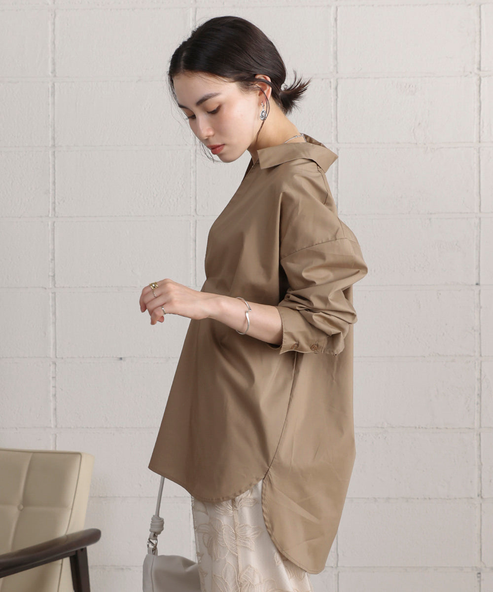 【WEB限定】ブロードスキッパーブラウスチュニック