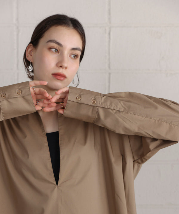 【WEB限定】ブロードスキッパーブラウスチュニック