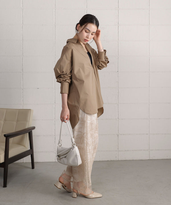 【WEB限定】ブロードスキッパーブラウスチュニック