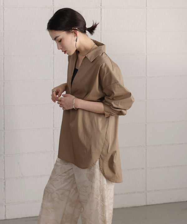 【WEB限定】ブロードスキッパーブラウスチュニック