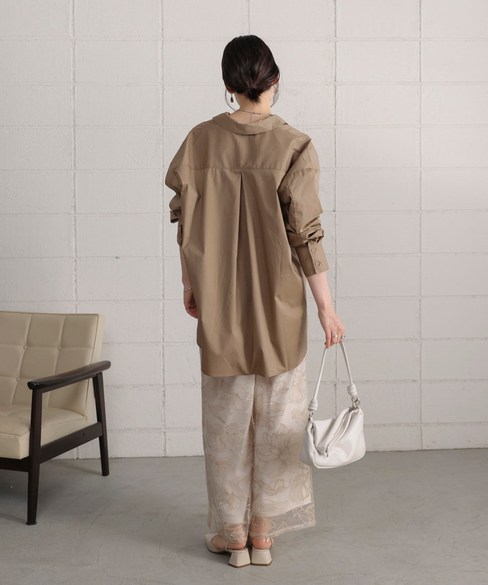 【WEB限定】ブロードスキッパーブラウスチュニック