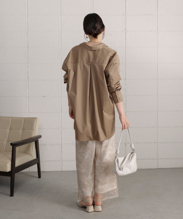 【WEB限定】ブロードスキッパーブラウスチュニック