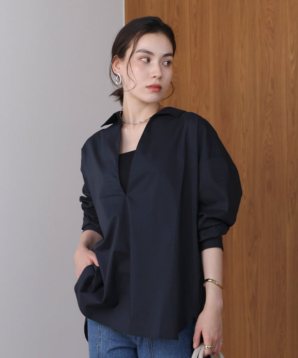 【WEB限定】ブロードスキッパーブラウスチュニック