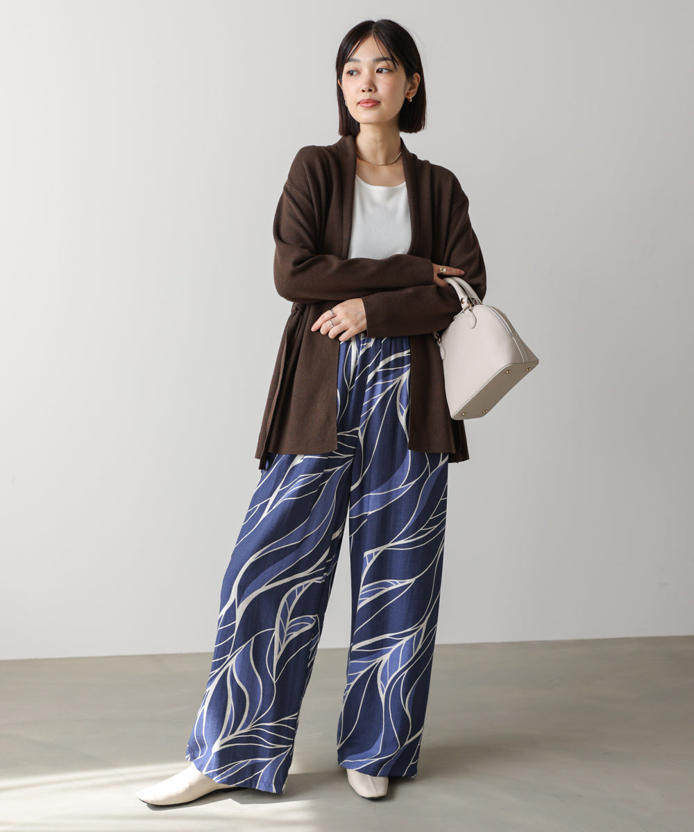 【WEB限定】ウェーブリーフ柄パンツ