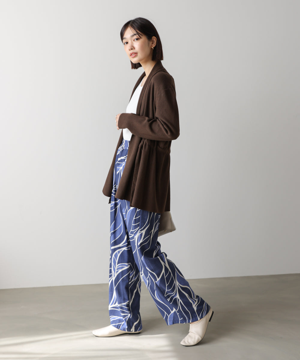 【WEB限定】ウェーブリーフ柄パンツ