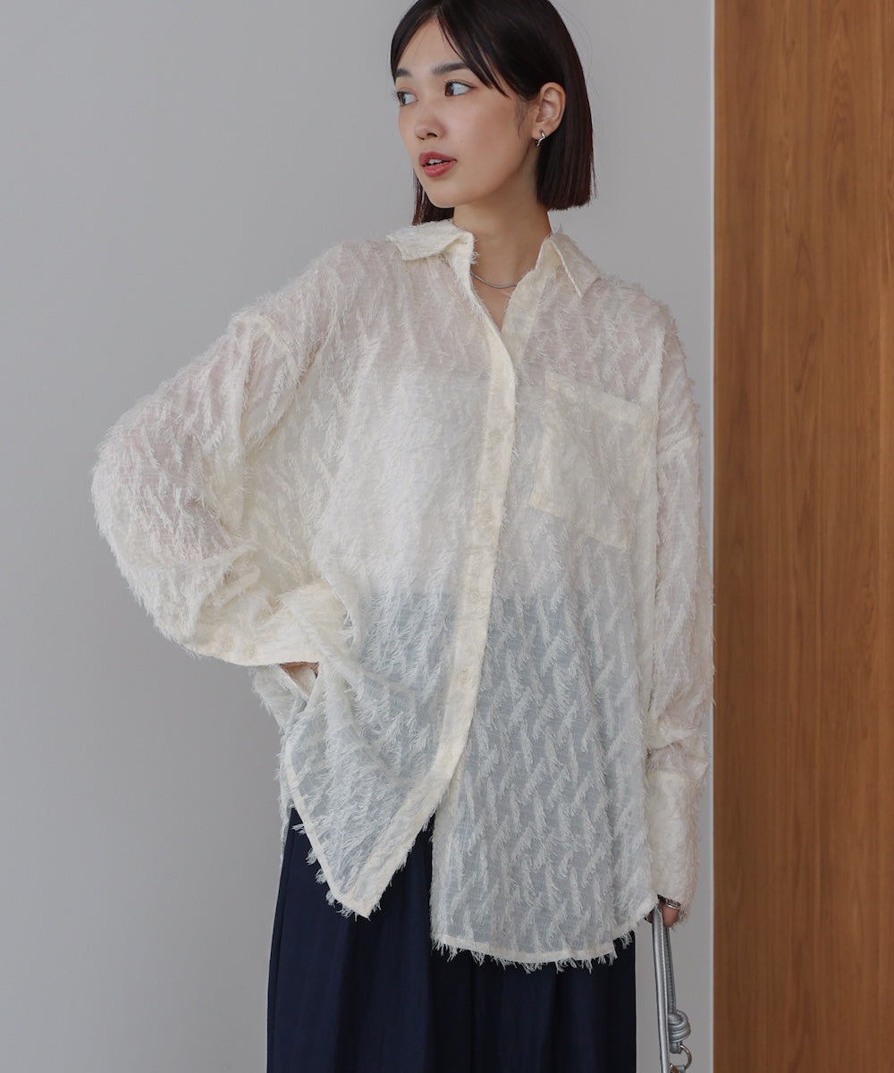 【WEB限定】フェザーライクシアーシャツ