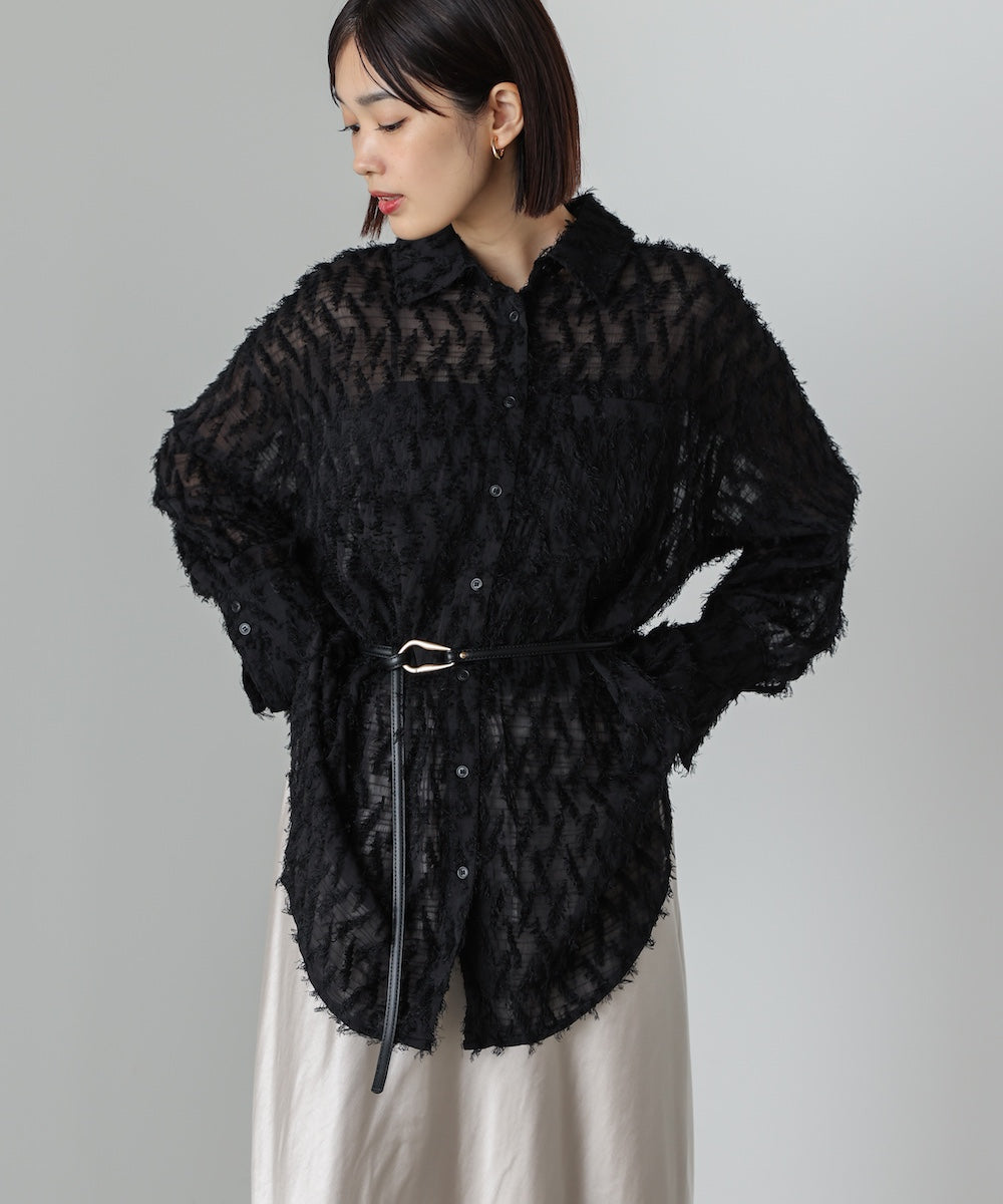 【WEB限定】フェザーライクシアーシャツ