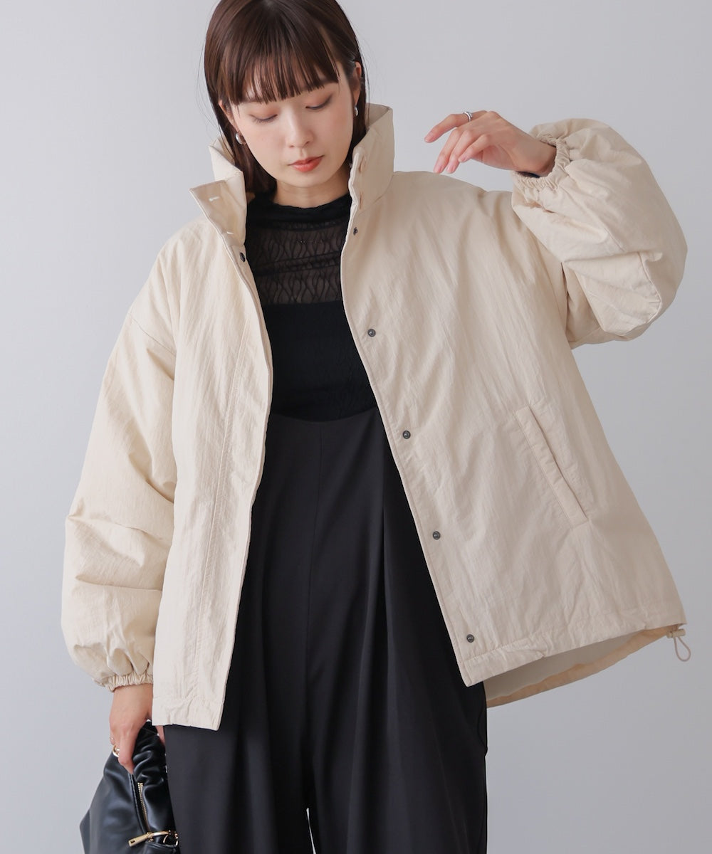 ハイネック中綿ブルゾン