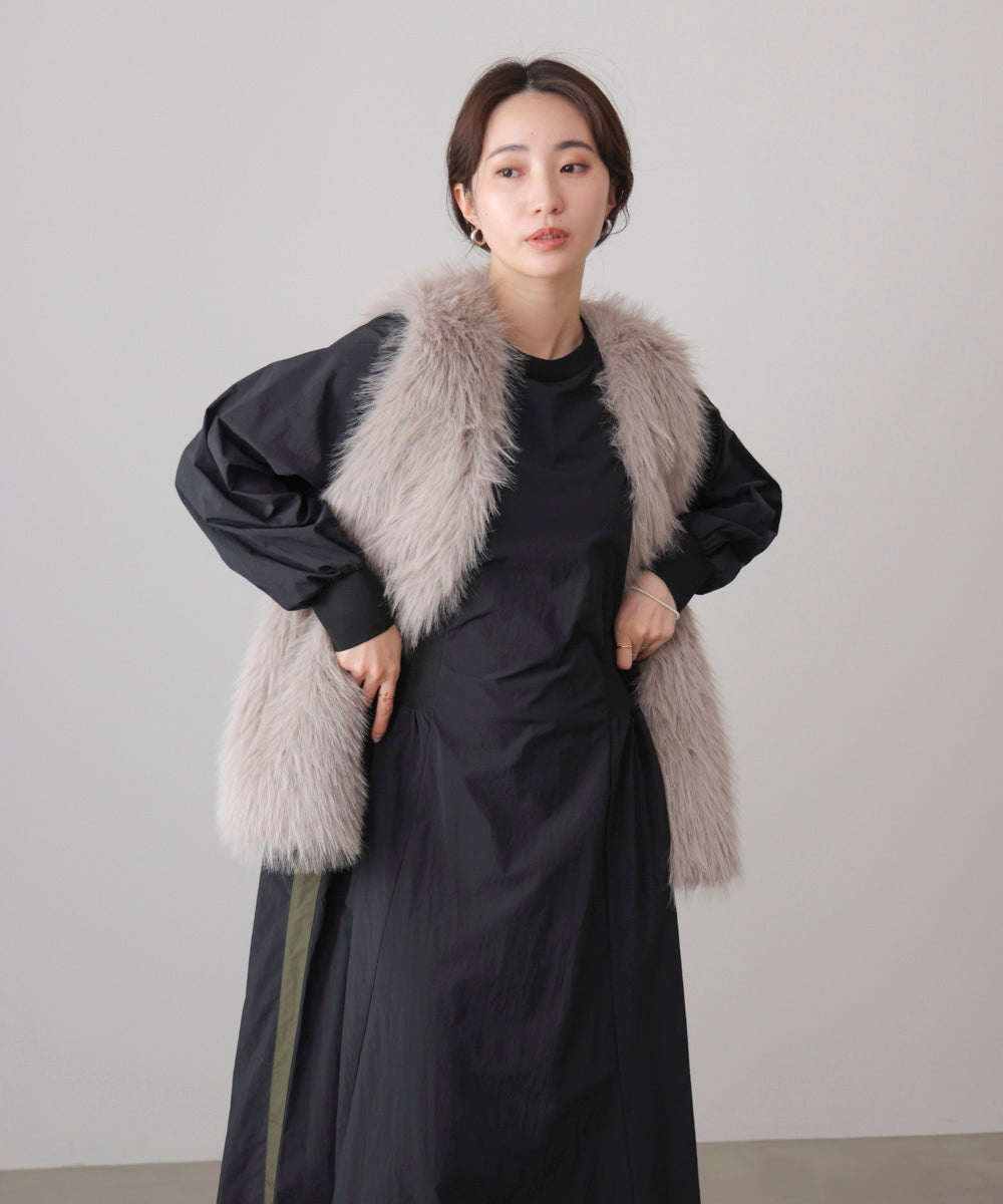 サイドラインナイロンワンピース