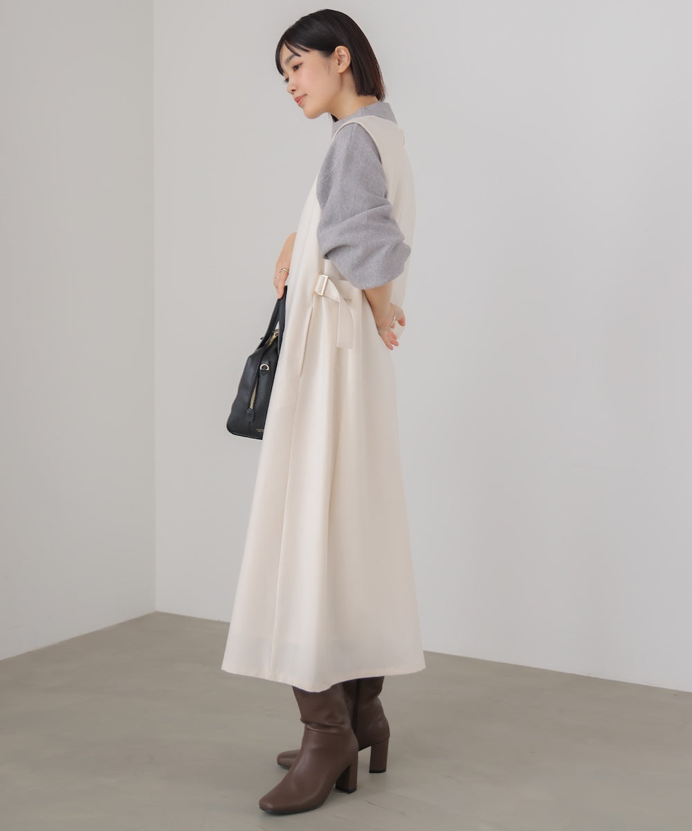 ウエストベルトジャンパースカート