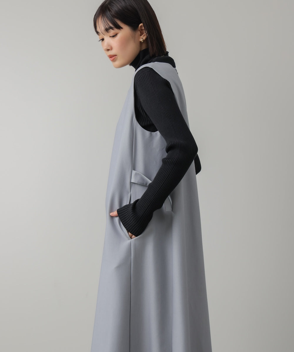 ウエストベルトジャンパースカート