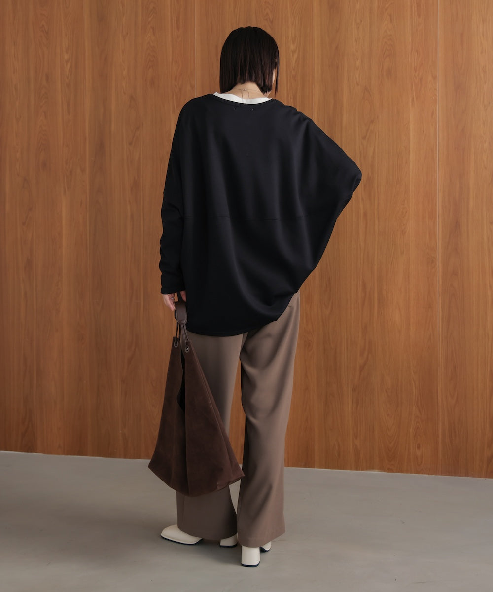 刺繍プリントプルオーバー