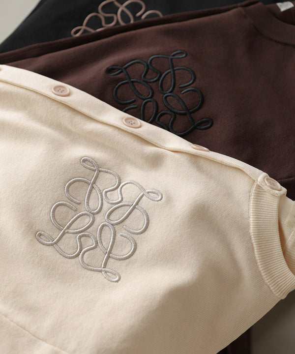 コード刺繍ニットカーディガン