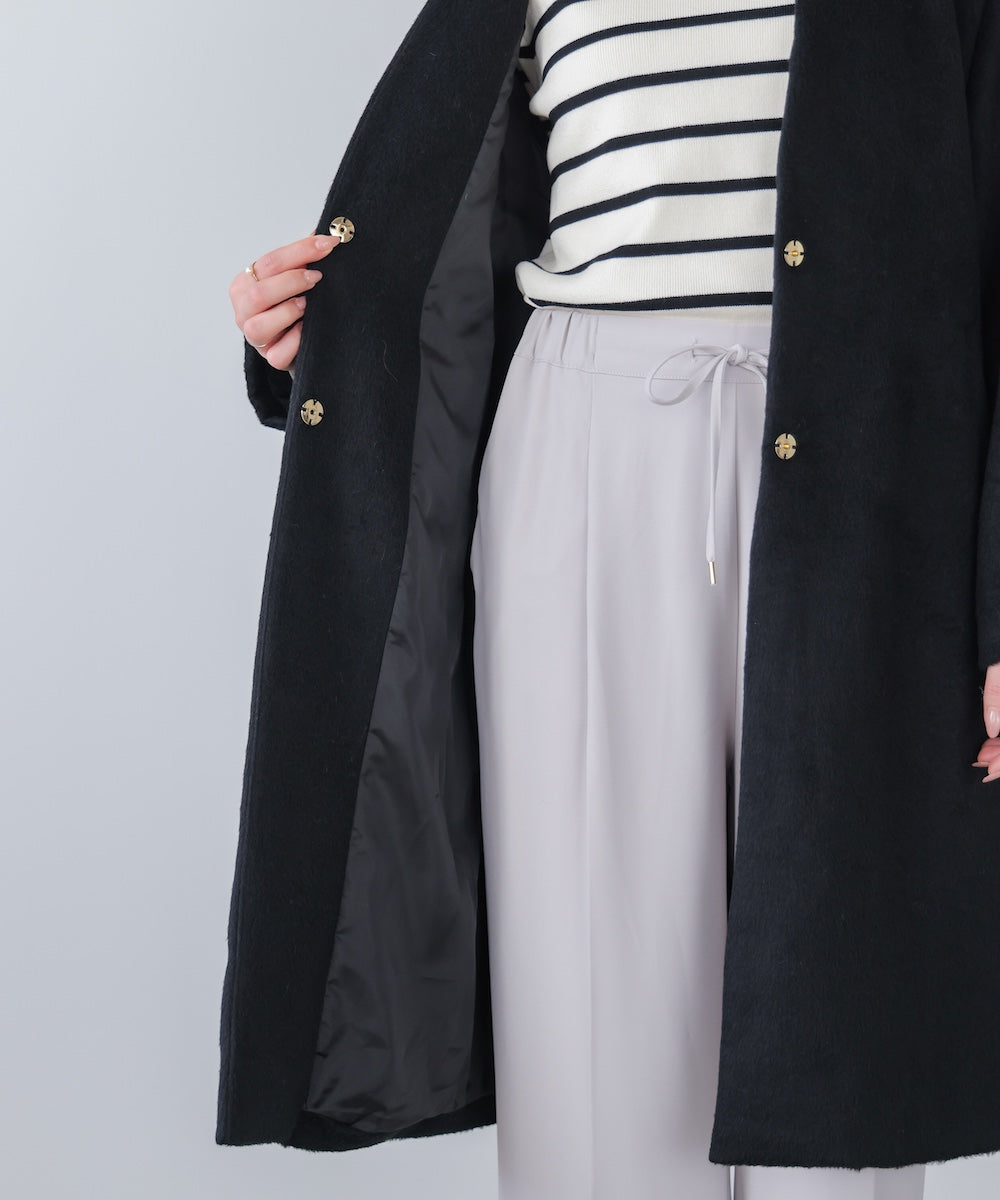 ライトシャギーウールロングコート