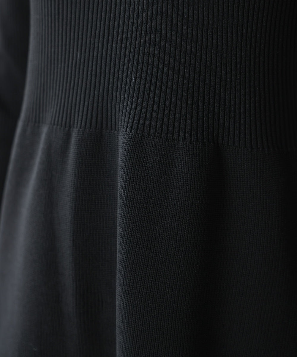 エアリーバイカラーニットワンピース