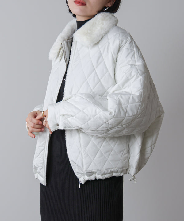 タフタダイヤキルト中綿ジャケット