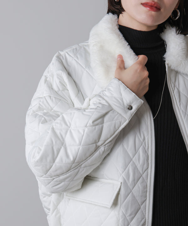 タフタダイヤキルト中綿ジャケット