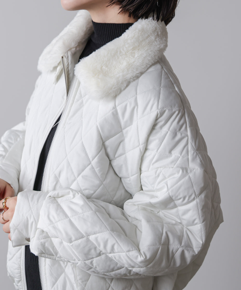 タフタダイヤキルト中綿ジャケット