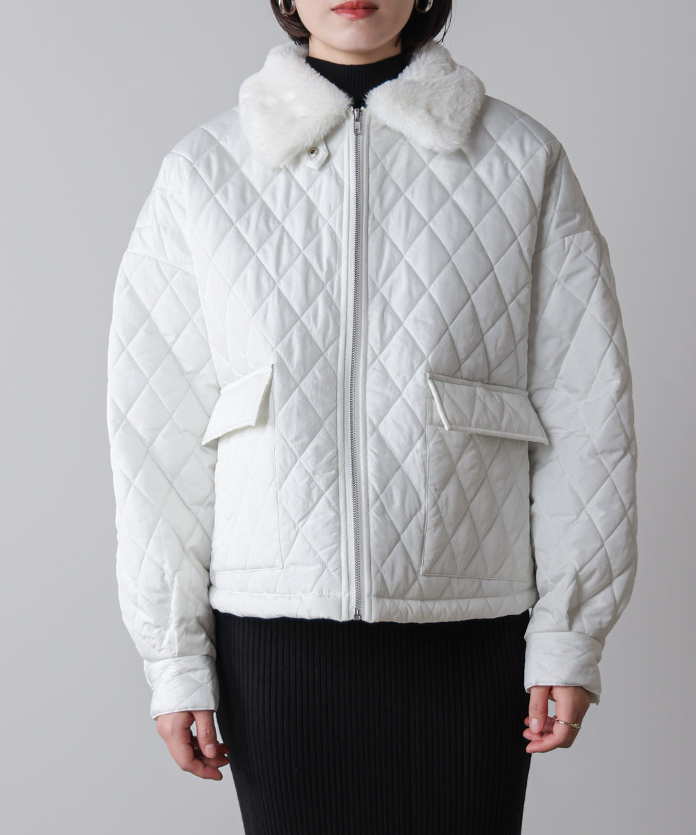 タフタダイヤキルト中綿ジャケット