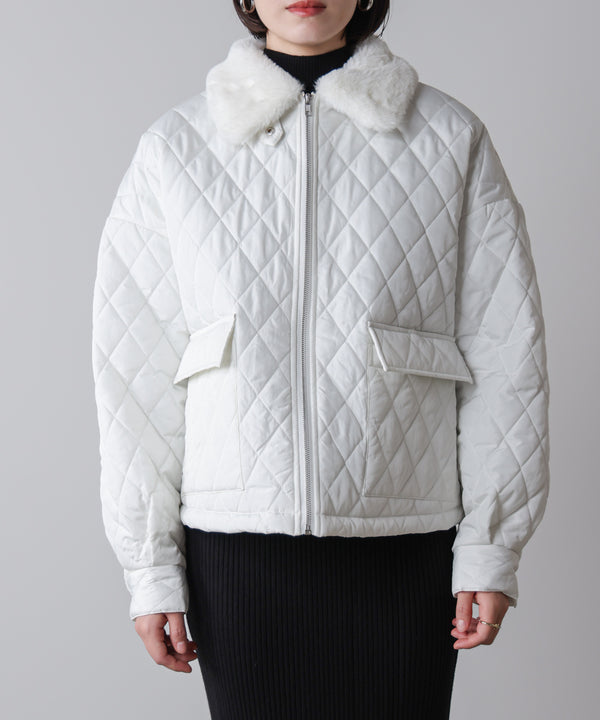 タフタダイヤキルト中綿ジャケット