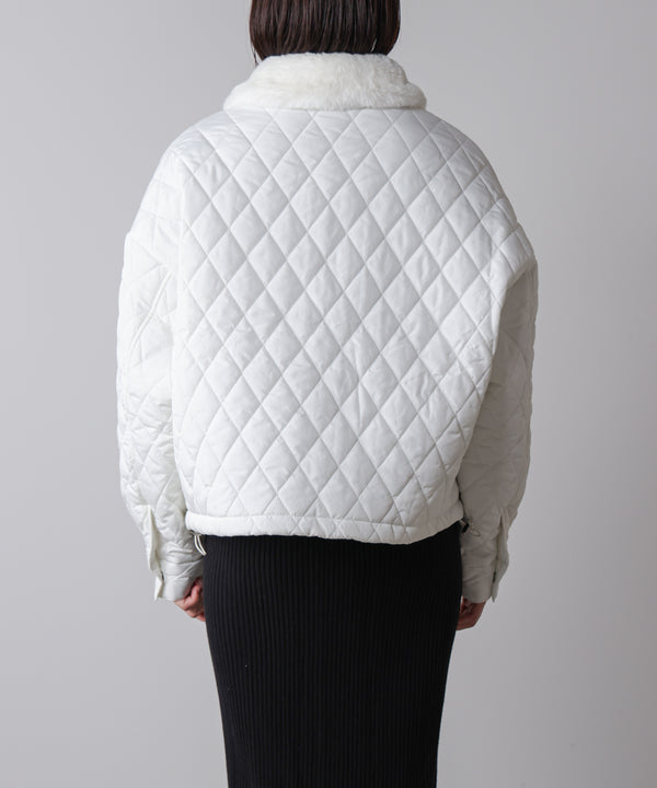 タフタダイヤキルト中綿ジャケット