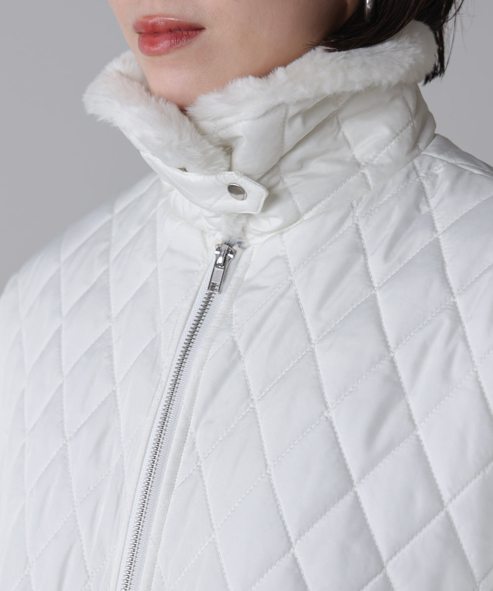 タフタダイヤキルト中綿ジャケット