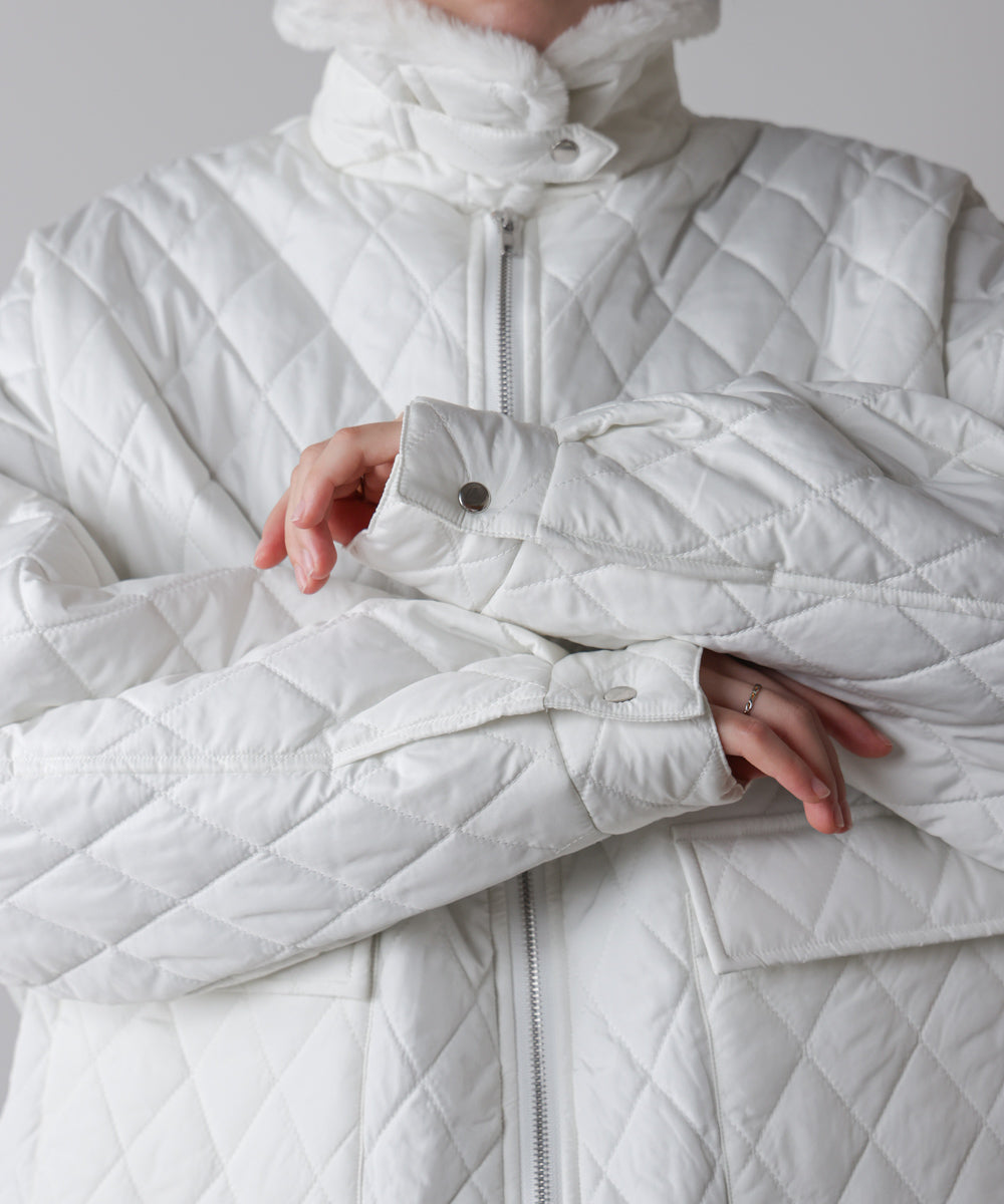 タフタダイヤキルト中綿ジャケット