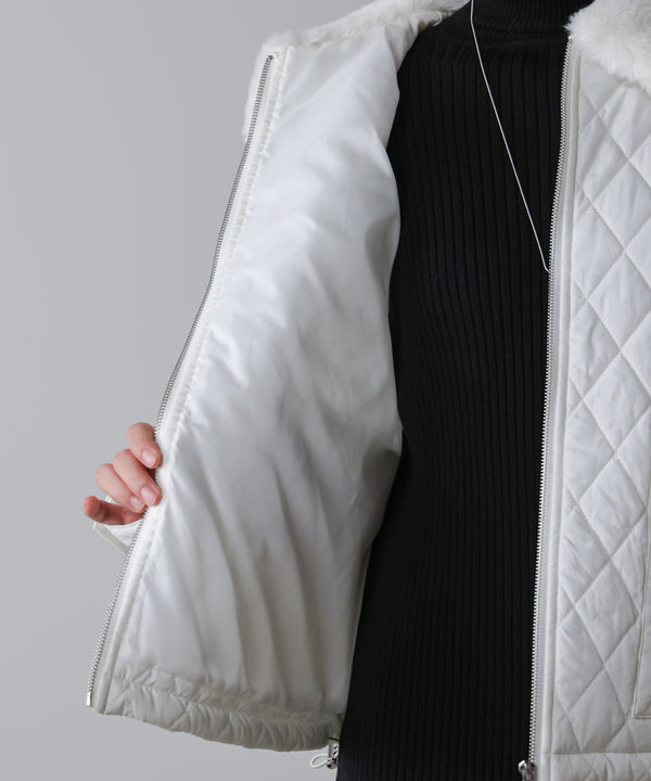 タフタダイヤキルト中綿ジャケット