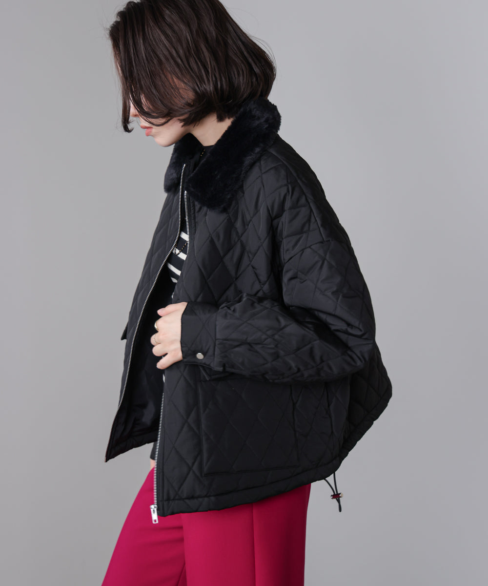 タフタダイヤキルト中綿ジャケット