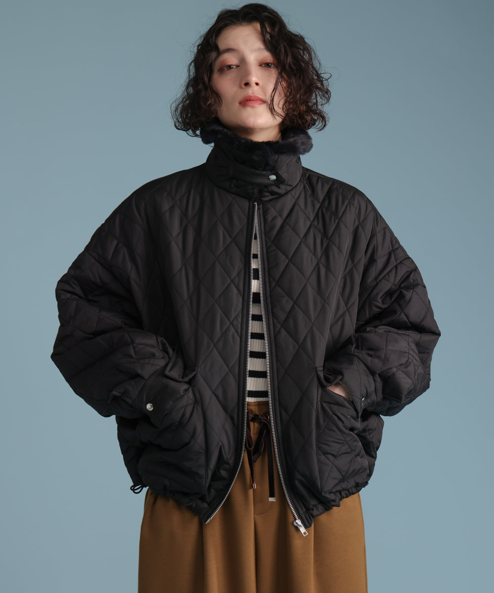 タフタダイヤキルト中綿ジャケット