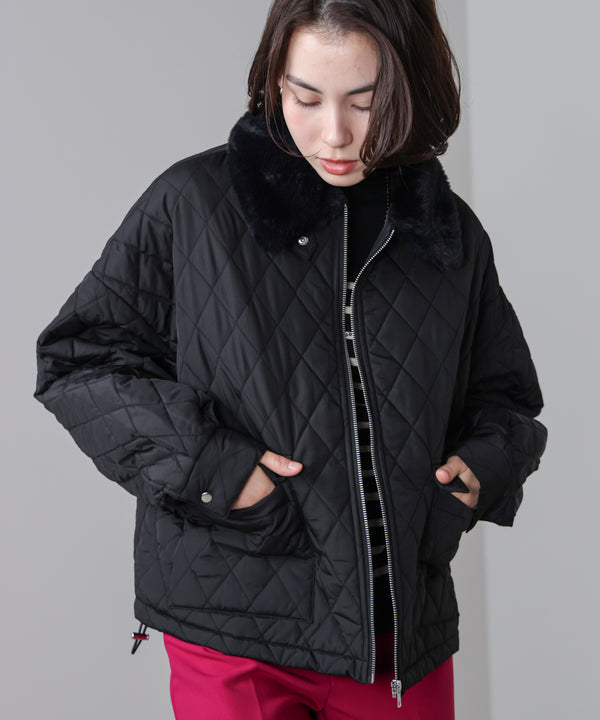 タフタダイヤキルト中綿ジャケット