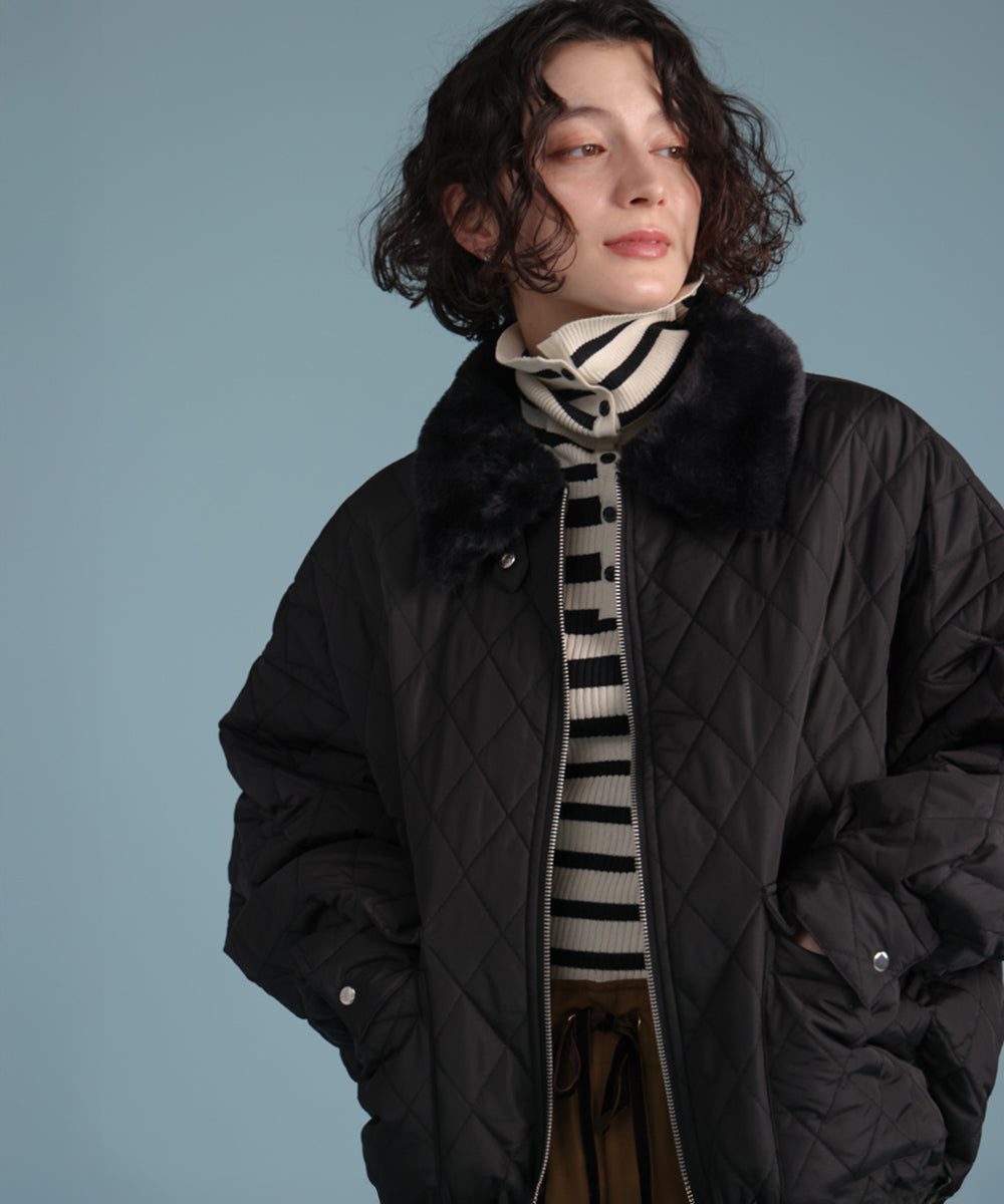 タフタダイヤキルト中綿ジャケット