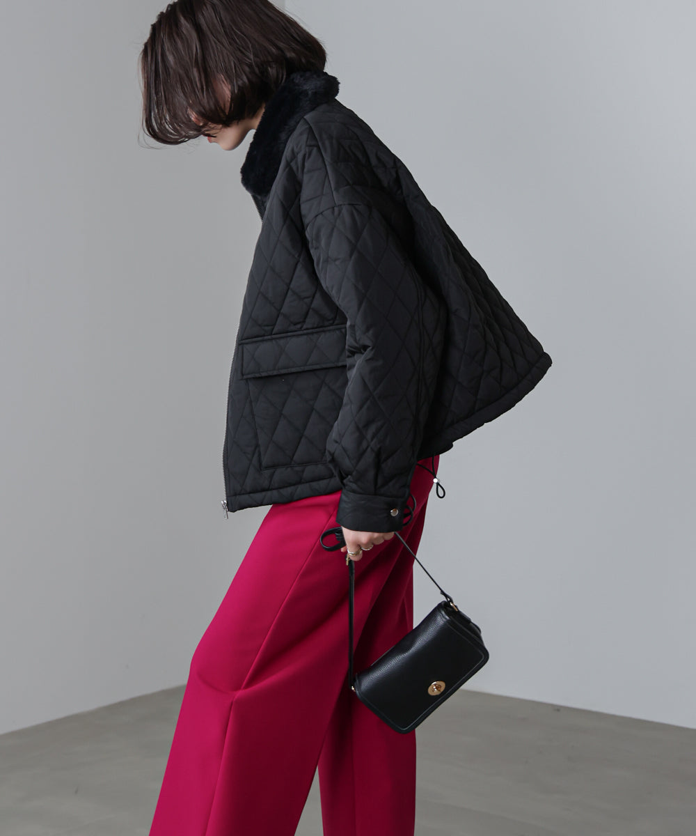 タフタダイヤキルト中綿ジャケット