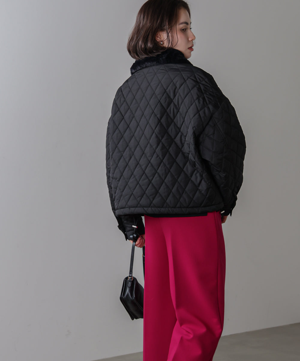 タフタダイヤキルト中綿ジャケット