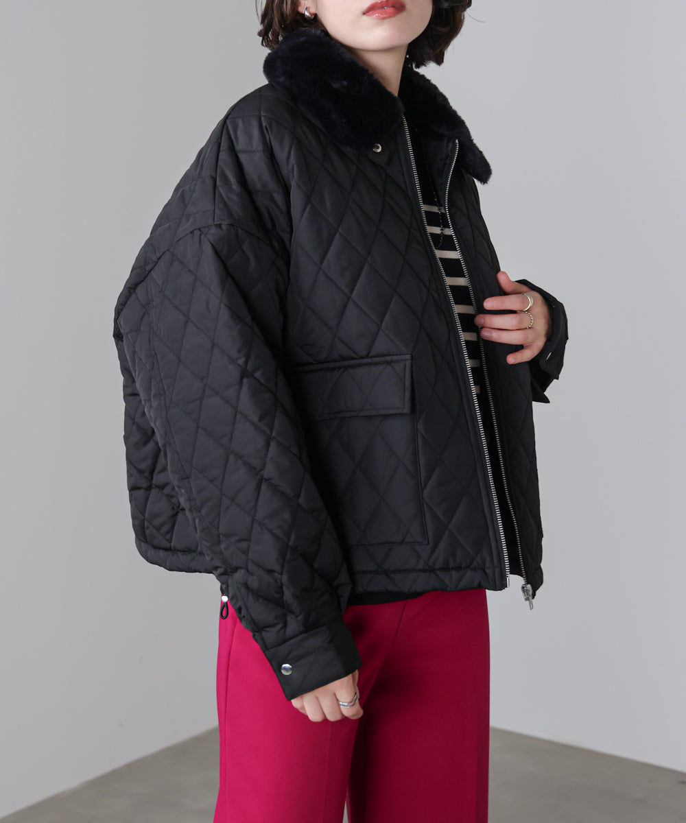 タフタダイヤキルト中綿ジャケット