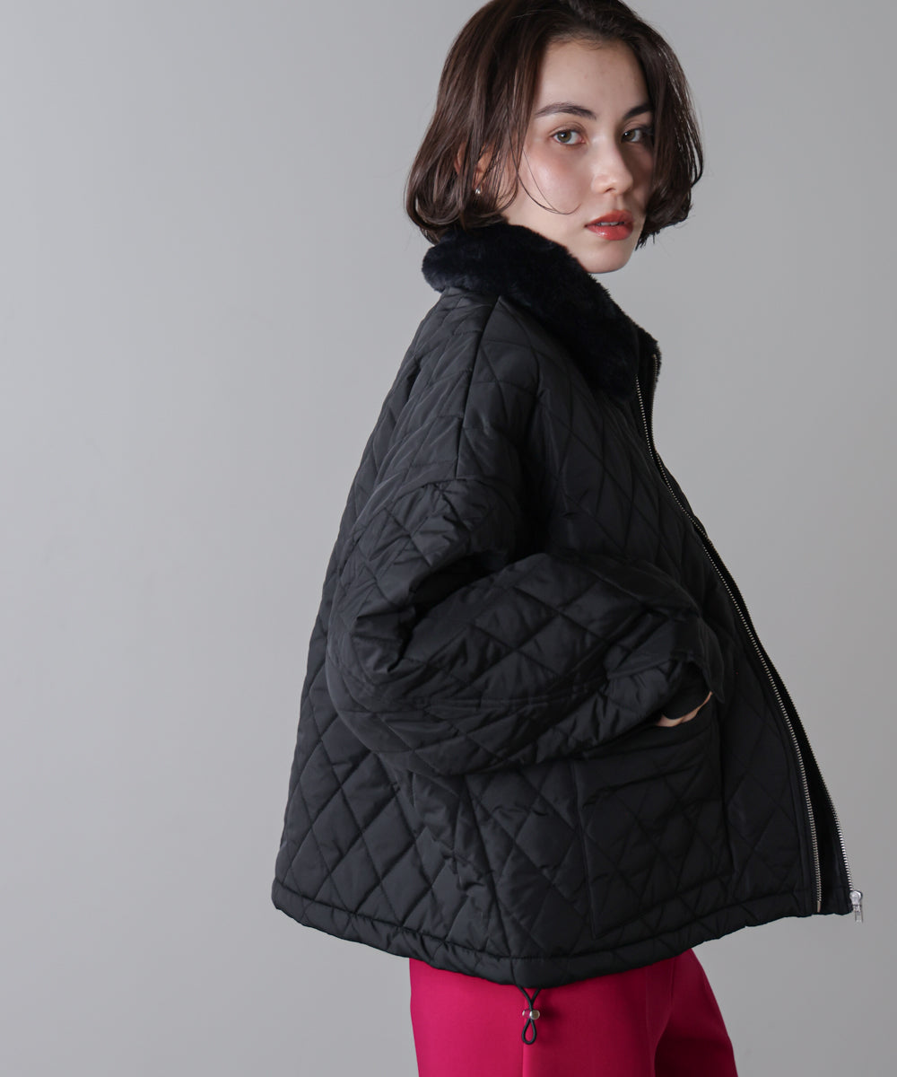 タフタダイヤキルト中綿ジャケット