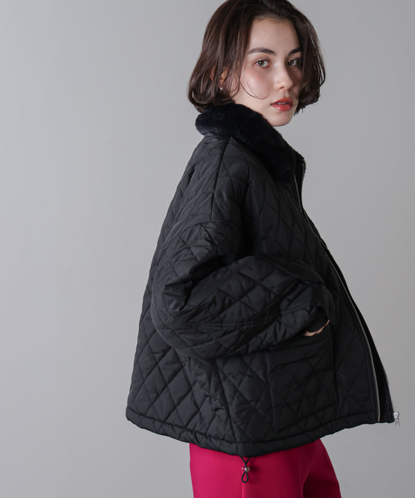 タフタダイヤキルト中綿ジャケット