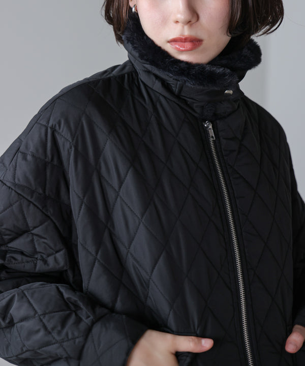 タフタダイヤキルト中綿ジャケット