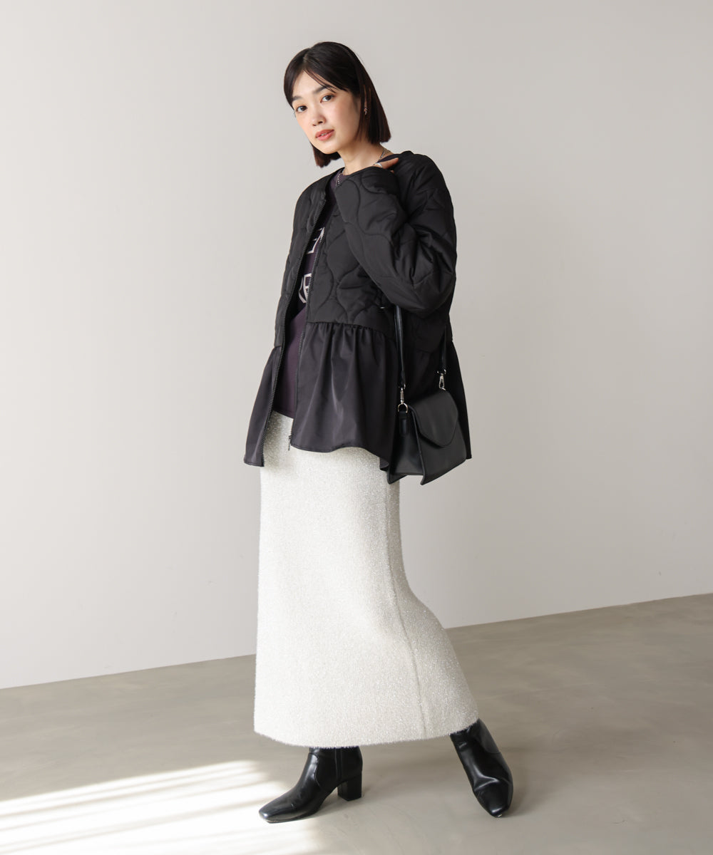 【WEB限定】中綿ペプラムブルゾン