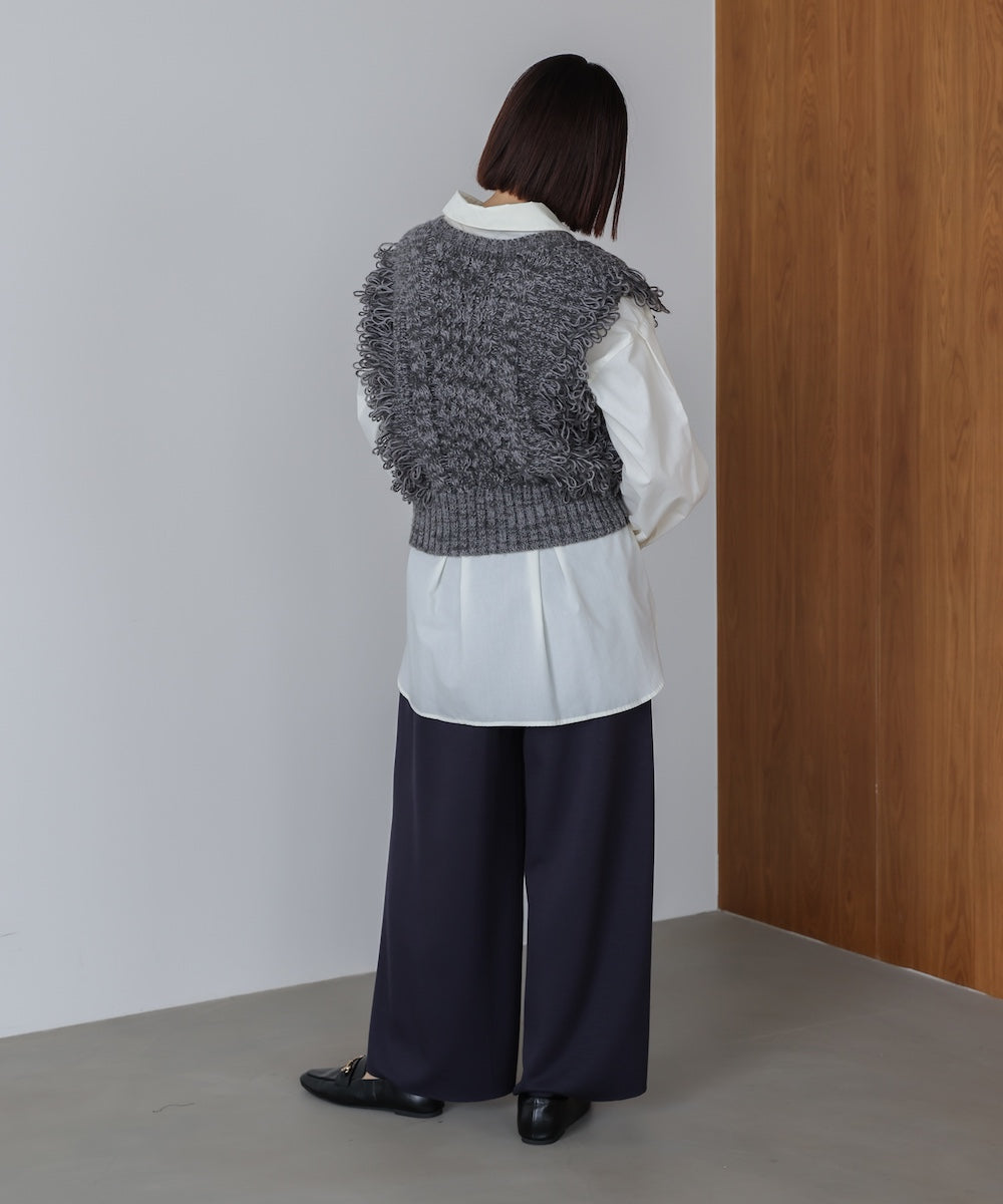 【WEB限定】フリンジニットベスト