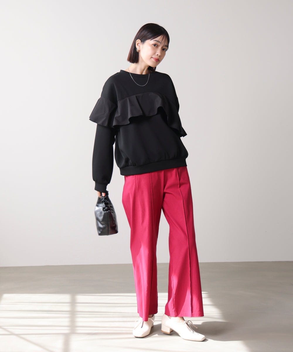 【WEB限定】バストフリルプルオーバー