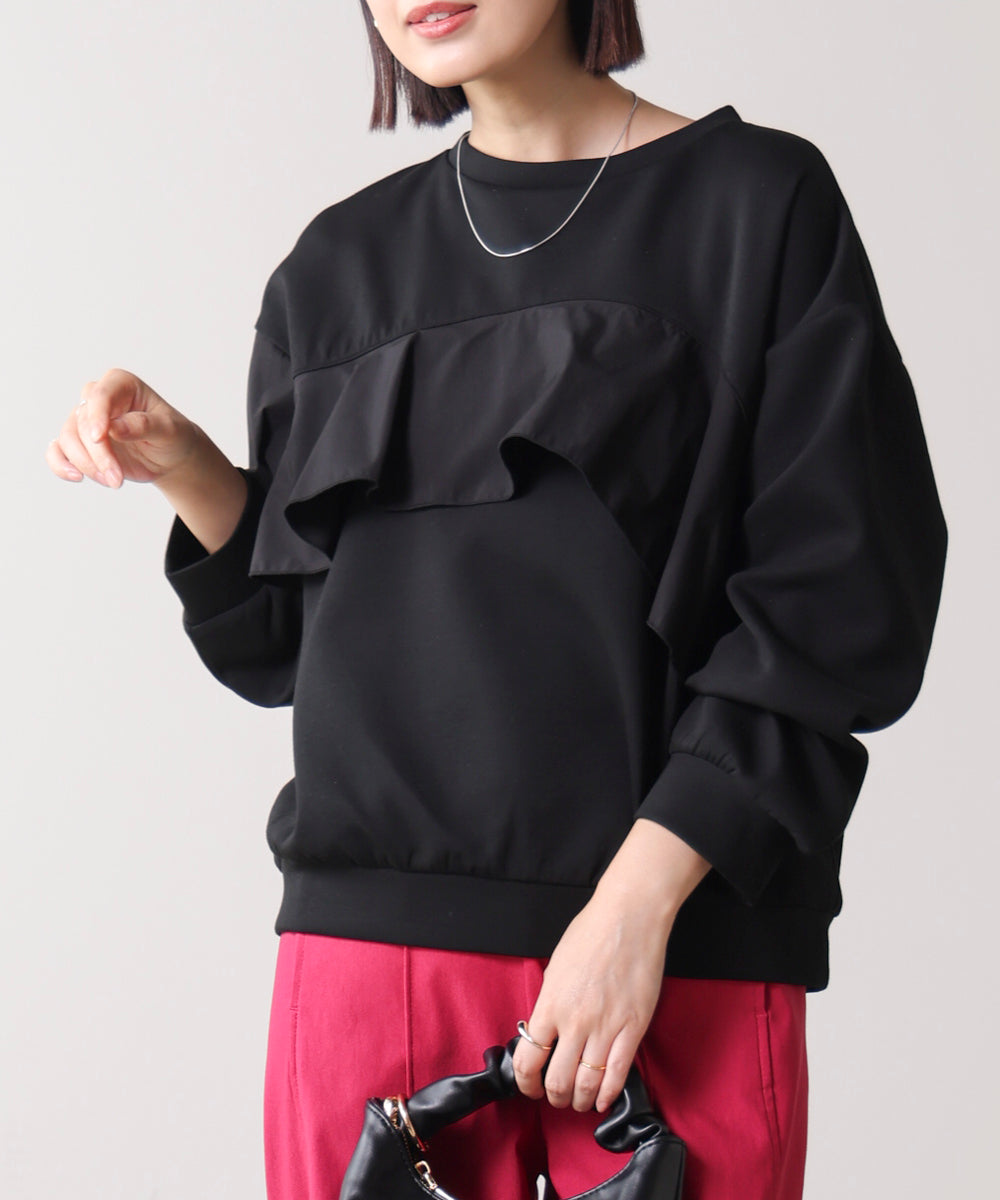 【WEB限定】バストフリルプルオーバー